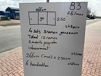 Set glaspanelen - 90cm x 250cm helder (4x3) - afbeelding 10 van  11