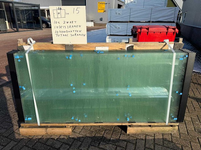 Set glaspanelen - 90x210 helder (10x3) - afbeelding 6 van  11
