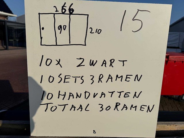 Set glaspanelen - 90x210 helder (10x3) - afbeelding 10 van  11