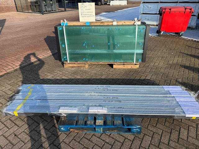 Set glaspanelen - 90x230 helder (10x3) - afbeelding 9 van  11