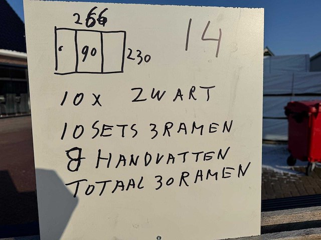 Set glaspanelen - 90x230 helder (10x3) - afbeelding 10 van  11