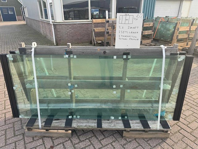 Set glaspanelen - 90x230 helder (2x4) - afbeelding 5 van  10