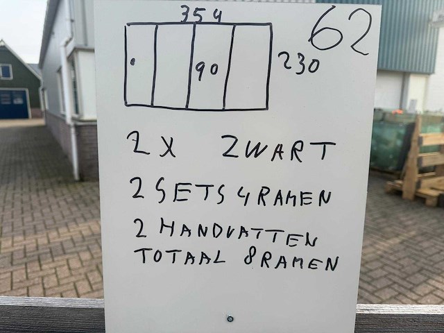 Set glaspanelen - 90x230 helder (2x4) - afbeelding 8 van  10