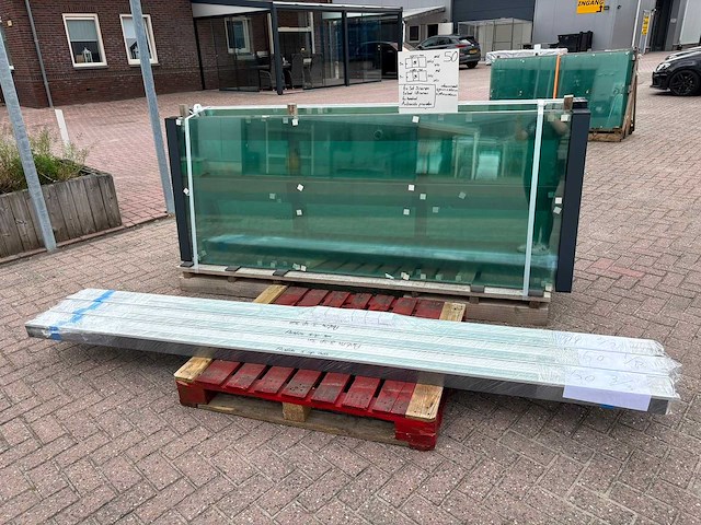 Set glaspanelen - 94 & 98cm x 245cm helder (6x3) - afbeelding 5 van  10