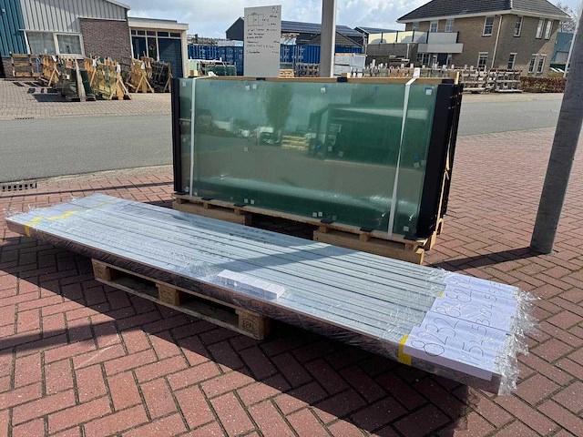 Set glaspanelen - 94cm x 215cm helder (10x3) - afbeelding 5 van  11