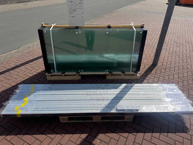 Set glaspanelen - 94cm x 215cm helder (10x3) - afbeelding 9 van  11