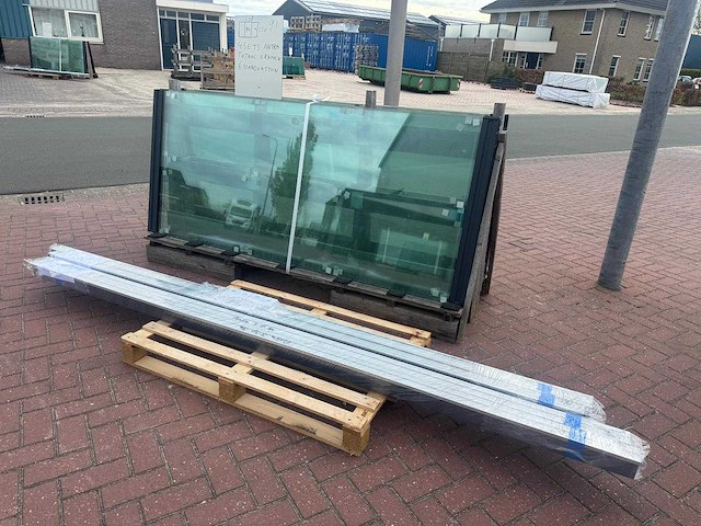 Set glaspanelen - 94cm x 220cm helder (4x3) - afbeelding 5 van  11