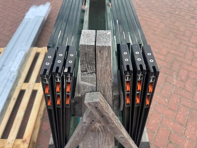 Set glaspanelen - 94cm x 220cm helder (4x3) - afbeelding 8 van  11