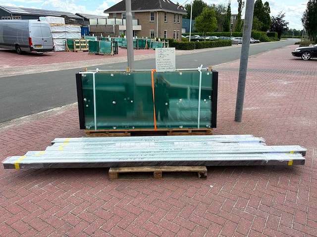 Set glaspanelen - 94cm x 230cm helder (6x3 & 4x4) - afbeelding 5 van  10