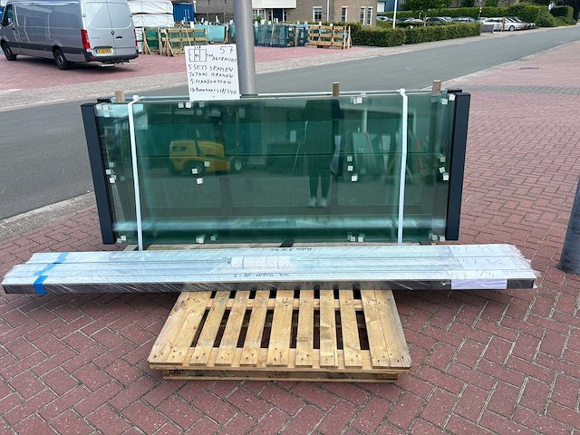 Set glaspanelen - 94cm x 240cm helder (5x3) - afbeelding 6 van  11