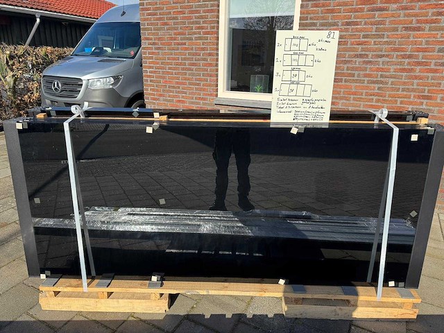 Set glaspanelen - 98 cm x 225cm getint (5x3) & (2x4) - afbeelding 4 van  7