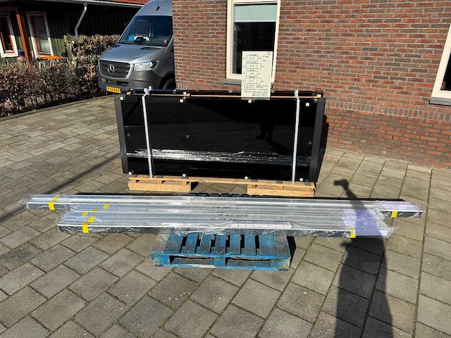 Set glaspanelen - 98 cm x 225cm getint (5x3) & (2x4) - afbeelding 7 van  7