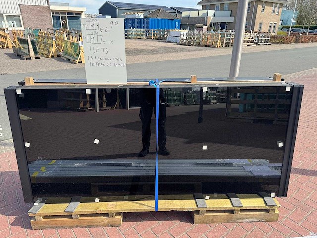 Set glaspanelen - 98 cm x 225cm getint (6x3) & (1x4) - afbeelding 4 van  10