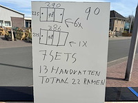 Set glaspanelen - 98 cm x 225cm getint (6x3) & (1x4) - afbeelding 6 van  7