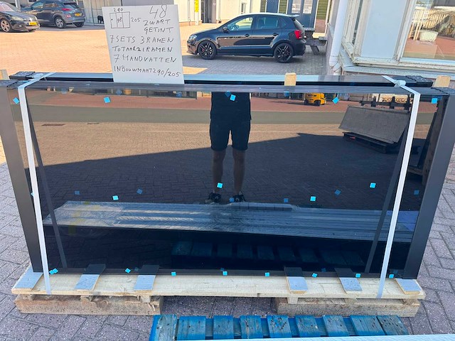 Set glaspanelen - 98cm x 205cm getint (7x3) - afbeelding 4 van  10