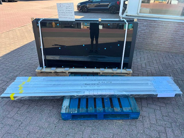 Set glaspanelen - 98cm x 205cm getint (7x3) - afbeelding 7 van  10