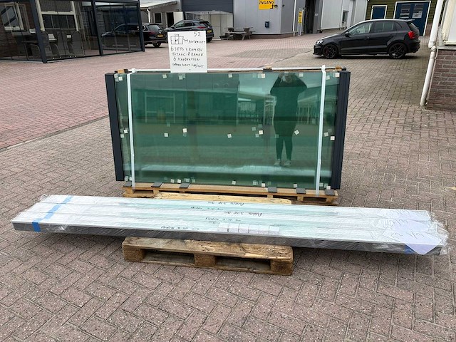Set glaspanelen - 98cm x 205cm helder (6x3) - afbeelding 4 van  11