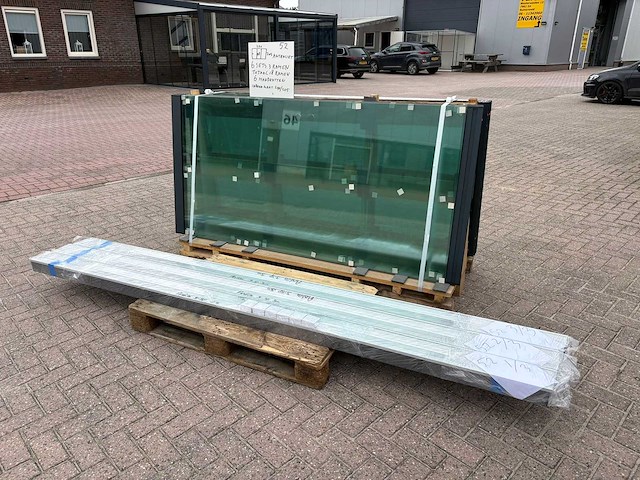 Set glaspanelen - 98cm x 205cm helder (6x3) - afbeelding 3 van  7
