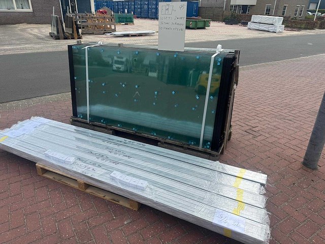 Set glaspanelen - 98cm x 210cm helder (10x3) - afbeelding 5 van  11
