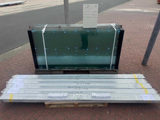 Set glaspanelen - 98cm x 210cm helder (10x3) - afbeelding 9 van  11