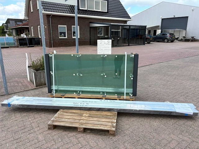 Set glaspanelen - 98cm x 215cm helder (4x4) - afbeelding 4 van  11