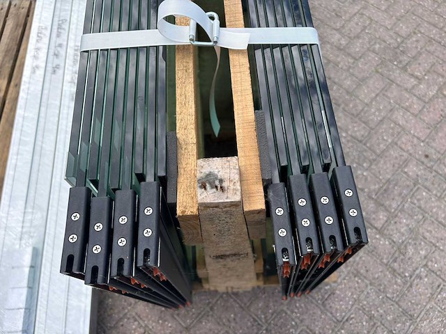 Set glaspanelen - 98cm x 215cm helder (4x4) - afbeelding 7 van  9