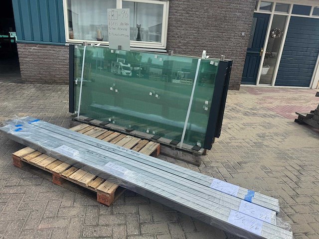 Set glaspanelen - 98cm x 215cm helder (6x3) - afbeelding 5 van  11