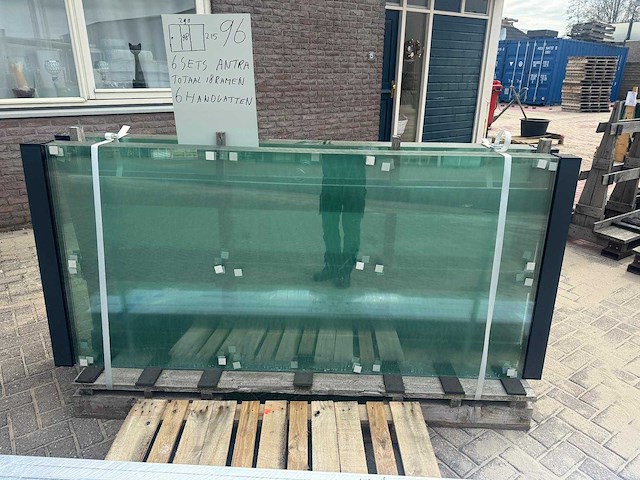Set glaspanelen - 98cm x 215cm helder (6x3) - afbeelding 6 van  11