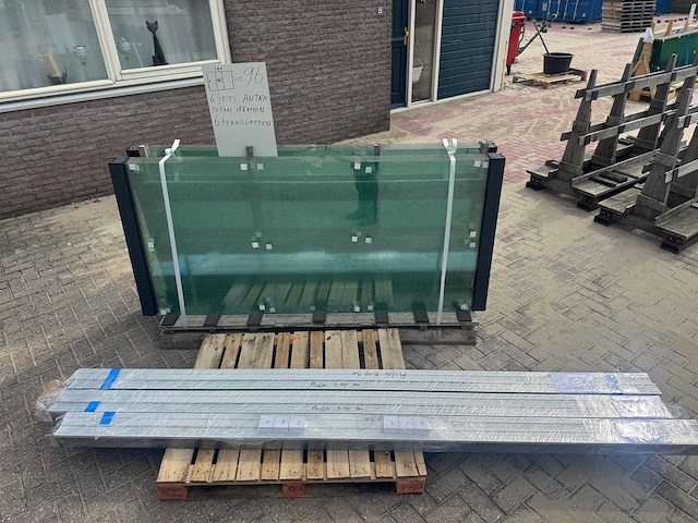 Set glaspanelen - 98cm x 215cm helder (6x3) - afbeelding 9 van  11