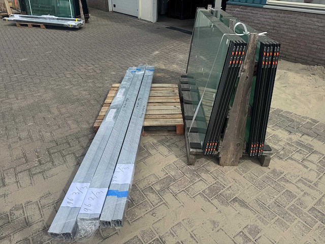 Set glaspanelen - 98cm x 215cm helder (6x3) - afbeelding 6 van  11