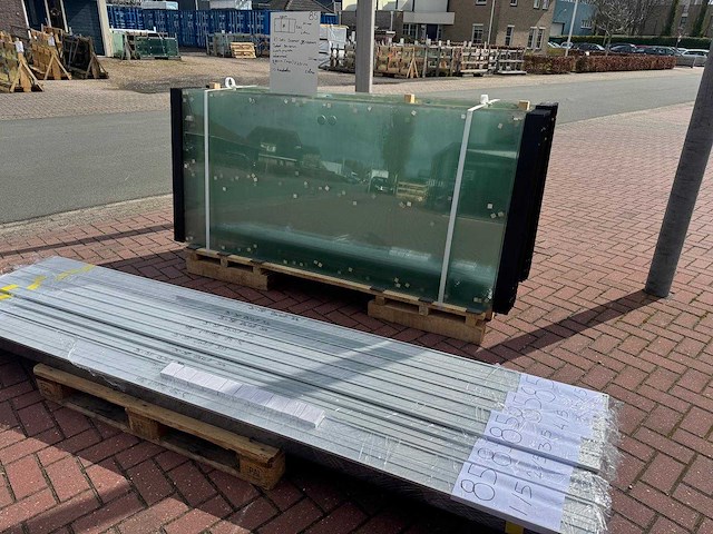 Set glaspanelen - 98cm x 220cm helder (10x3) - afbeelding 5 van  11