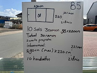 Set glaspanelen - 98cm x 220cm helder (10x3) - afbeelding 10 van  11