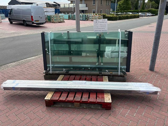 Set glaspanelen - 98cm x 220cm helder (4x3) - afbeelding 6 van  11