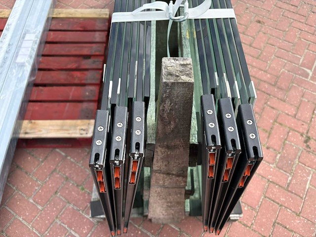 Set glaspanelen - 98cm x 220cm helder (4x3) - afbeelding 9 van  11