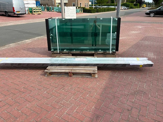 Set glaspanelen - 98cm x 220cm helder (4x4) - afbeelding 4 van  10