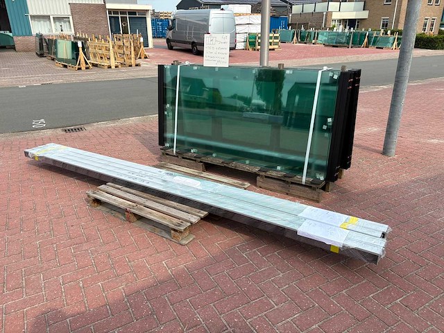 Set glaspanelen - 98cm x 220cm helder (4x4) - afbeelding 4 van  10