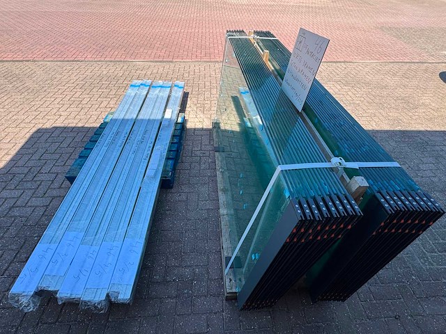 Set glaspanelen - 98cm x 225cm helder (10x3) - afbeelding 7 van  11