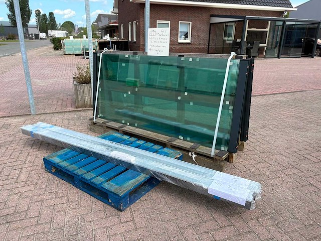 Set glaspanelen - 98cm x 230cm helder (4x3) - afbeelding 4 van  10