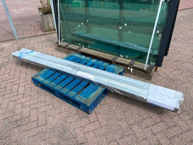 Set glaspanelen - 98cm x 230cm helder (4x3) - afbeelding 6 van  10