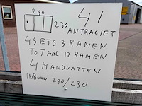 Set glaspanelen - 98cm x 230cm helder (4x3) - afbeelding 8 van  10