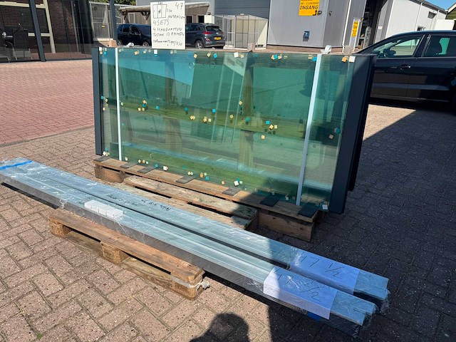 Set glaspanelen - 98cm x 230cm helder (4x3) - afbeelding 5 van  11