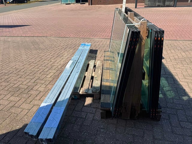 Set glaspanelen - 98cm x 230cm helder (4x3) - afbeelding 7 van  11