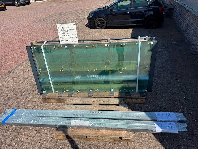 Set glaspanelen - 98cm x 230cm helder (4x3) - afbeelding 9 van  11