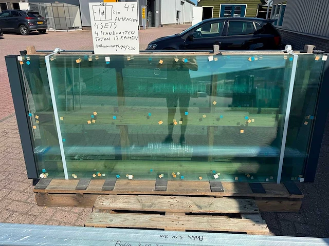 Set glaspanelen - 98cm x 230cm helder (4x3) - afbeelding 6 van  11