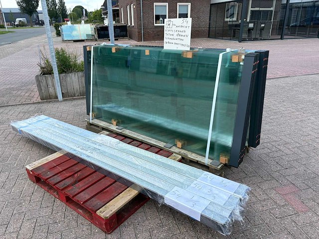 Set glaspanelen - 98cm x 230cm helder (6x3) - afbeelding 3 van  11