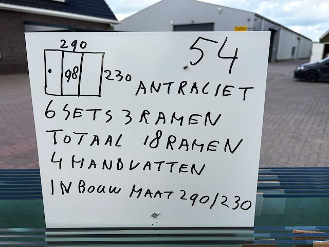 Set glaspanelen - 98cm x 230cm helder (6x3) - afbeelding 8 van  11