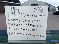 Set glaspanelen - 98cm x 230cm helder (6x3) - afbeelding 8 van  11