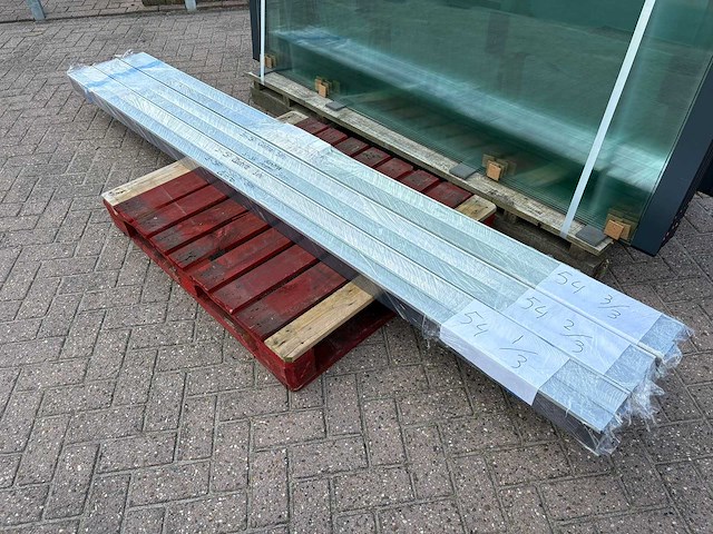 Set glaspanelen - 98cm x 230cm helder (6x3) - afbeelding 7 van  11