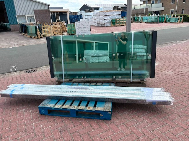 Set glaspanelen - 98cm x 235cm helder (6x3) - afbeelding 5 van  8