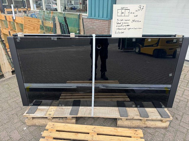 Set glaspanelen - 98x210 helder (3x3) - afbeelding 4 van  10